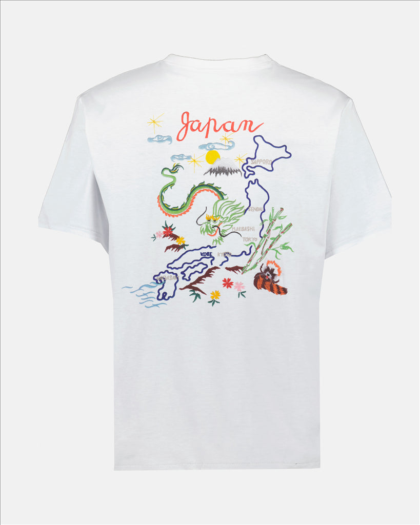 Camisetas T-shirt France-Japan Kenzo Blanco Homme