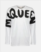 T-Shirts T-shirt Graffiti Alexander McQueen Weiß Homme