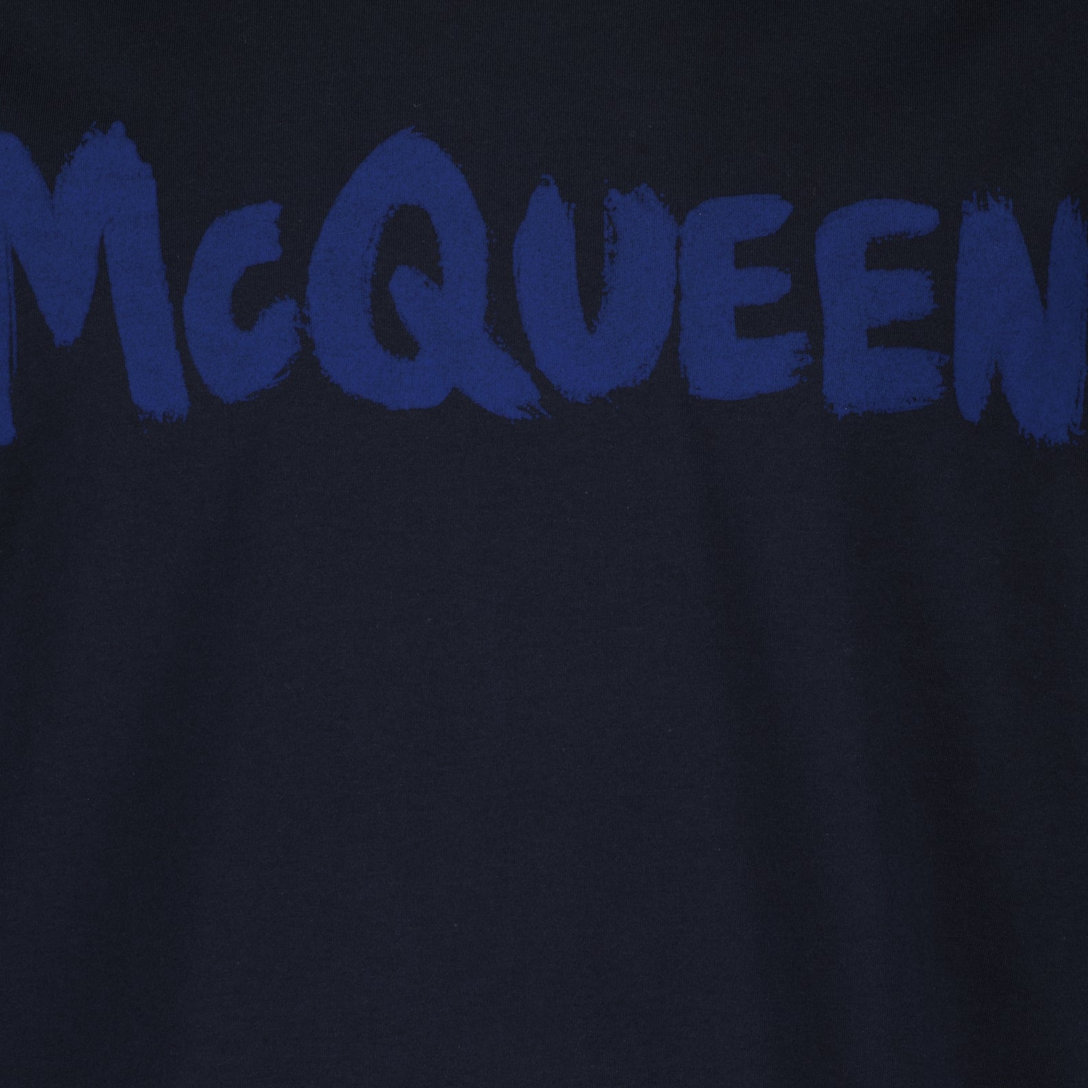 T-shirts T-shirt Graffiti Alexander McQueen Bleu Homme