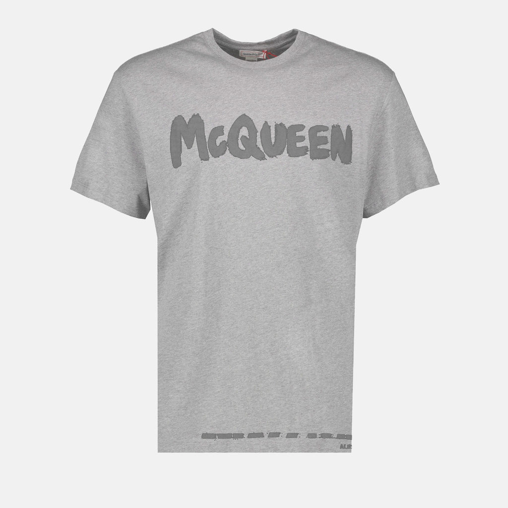 T-shirts Graffiti T-shirt Alexander McQueen Gray Man