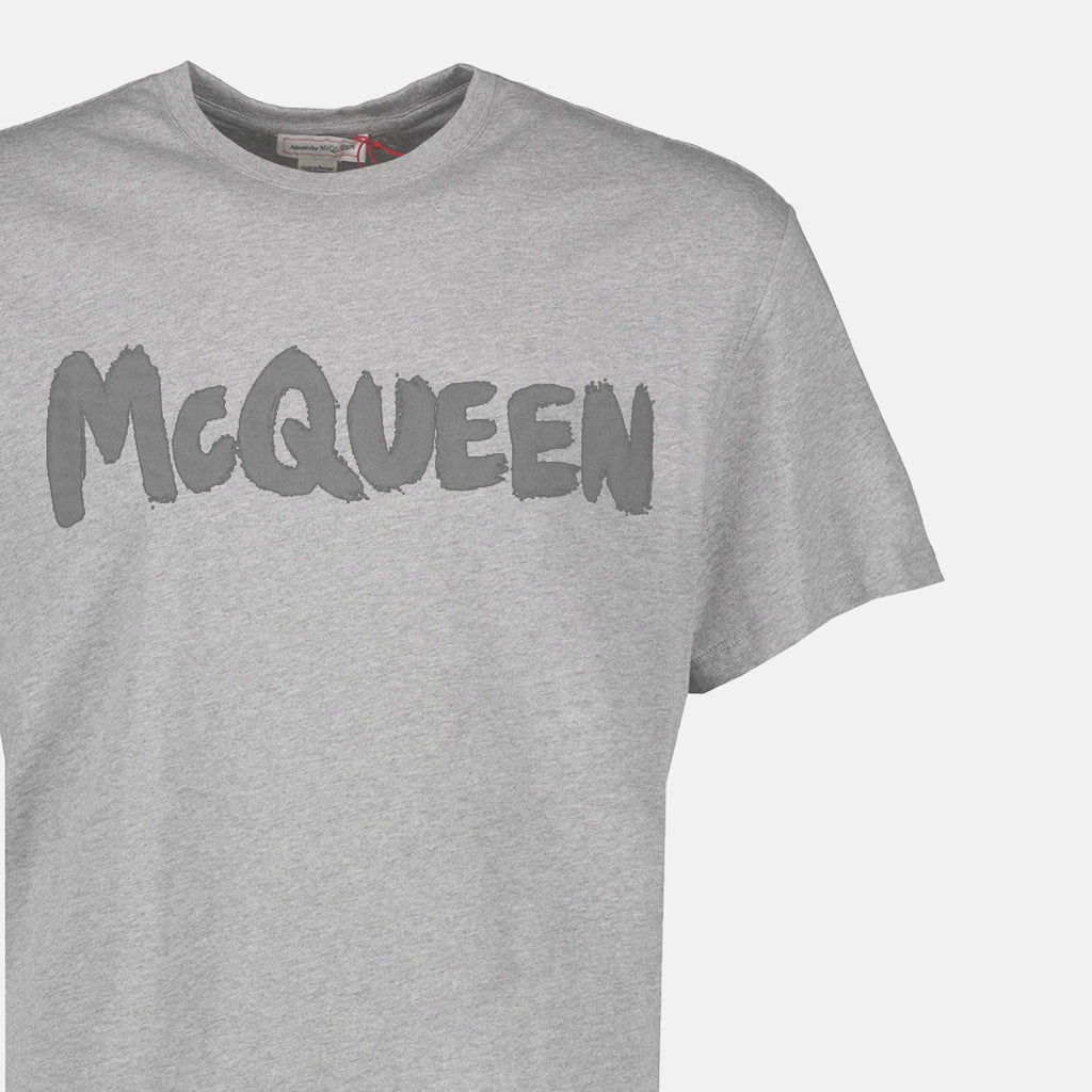 T-shirts Graffiti T-shirt Alexander McQueen Gray Man