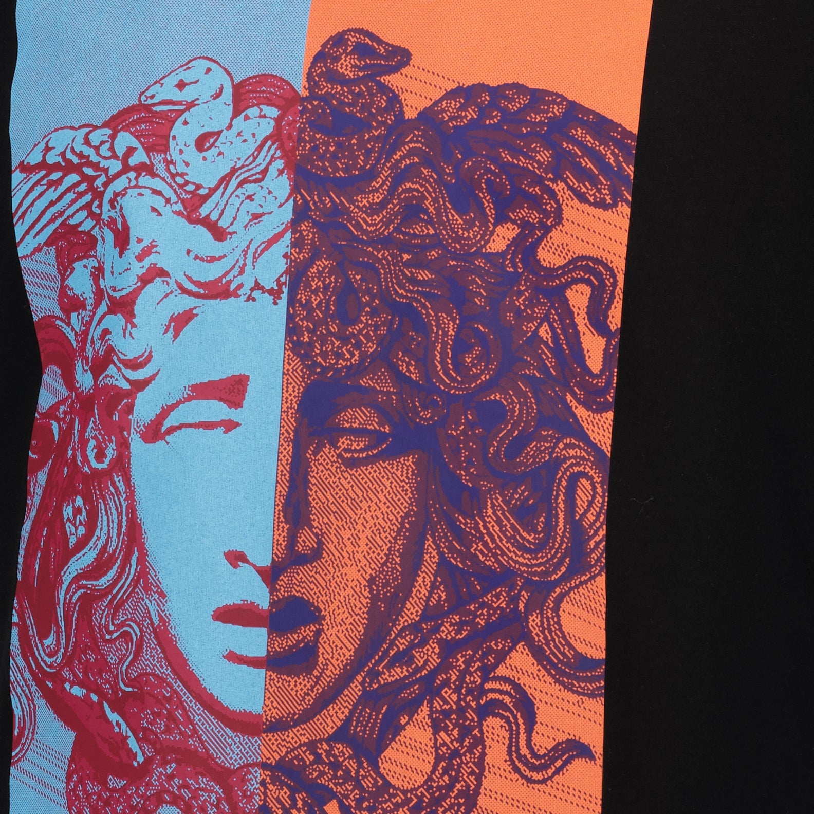 T-shirts T-shirt graphique Medusa Versace Noir Homme