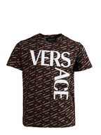 Vêtements T-shirt Greca à logo Versace Marron Enfants