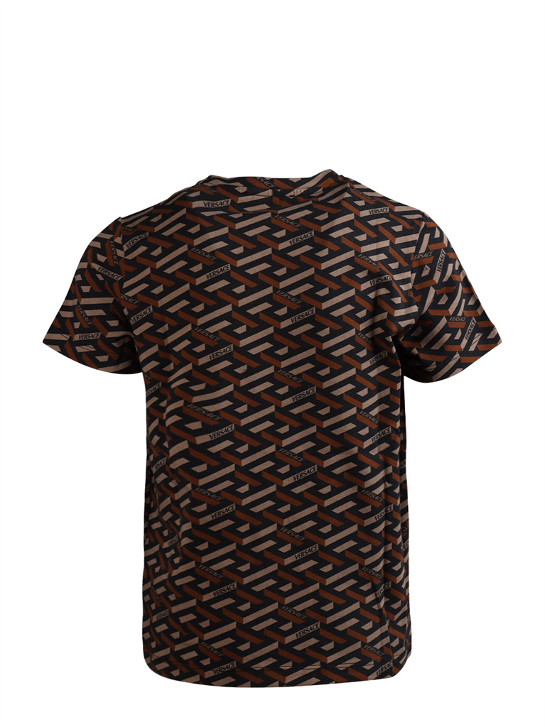 Vêtements T-shirt Greca à logo Versace Marron Enfants