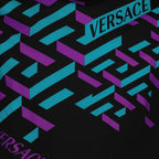 T-shirts T-shirt Greca Versace Noir Homme