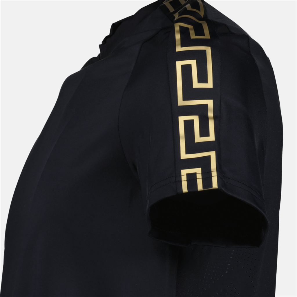 T-shirts T-shirt Greca Versace Noir Homme