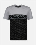T-Shirts T-shirt Greca Versace Grau Homme