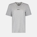 T-shirt T-shirt à logo MSGM Grigio Femme