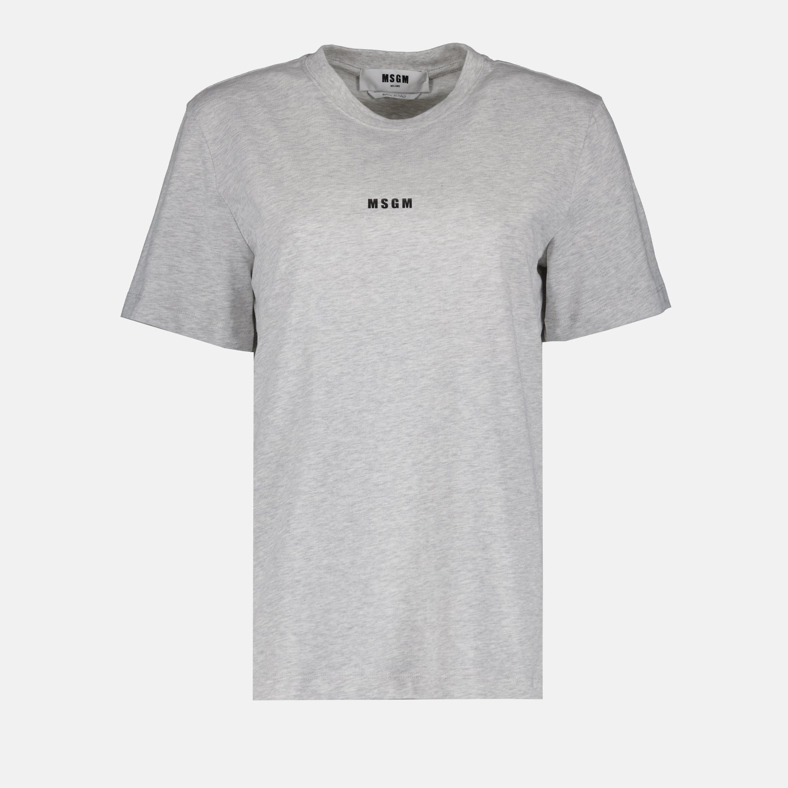T-shirt T-shirt à logo MSGM Grigio Femme