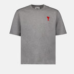 티셔츠 T-shirt Ami de Coeur Ami PARIS 회색 남여공용
