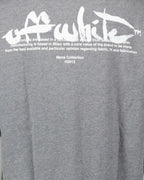 Camisetas T-shirt Paint Script Off-White Gris Homme