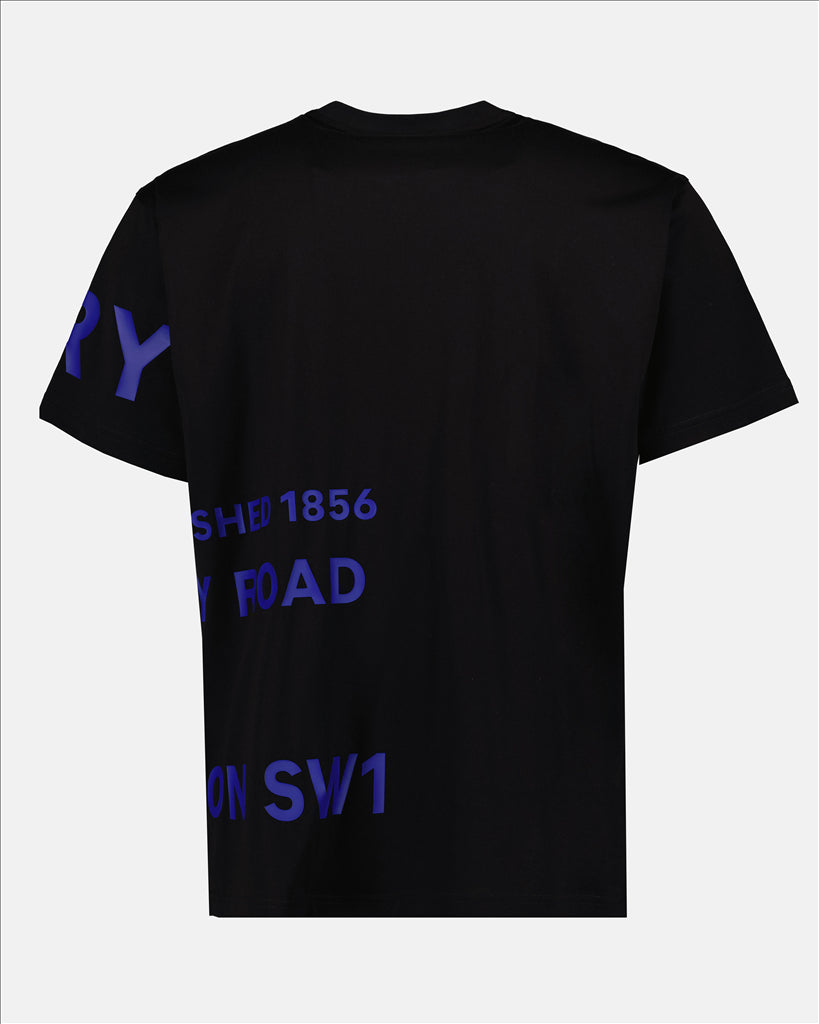 美品 BURBERRY バーバリー ホースフェリー ロゴ Tシャツ ブラックXS バーバリーホースフェリーTシャツ