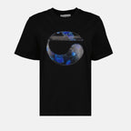 T-shirts T-shirt holographique Boxy Coperni Noir Femme