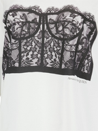 Tシャツ コルセットTシャツ Alexander McQueen 白 女性