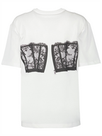 Tシャツ コルセットTシャツ Alexander McQueen 白 女性