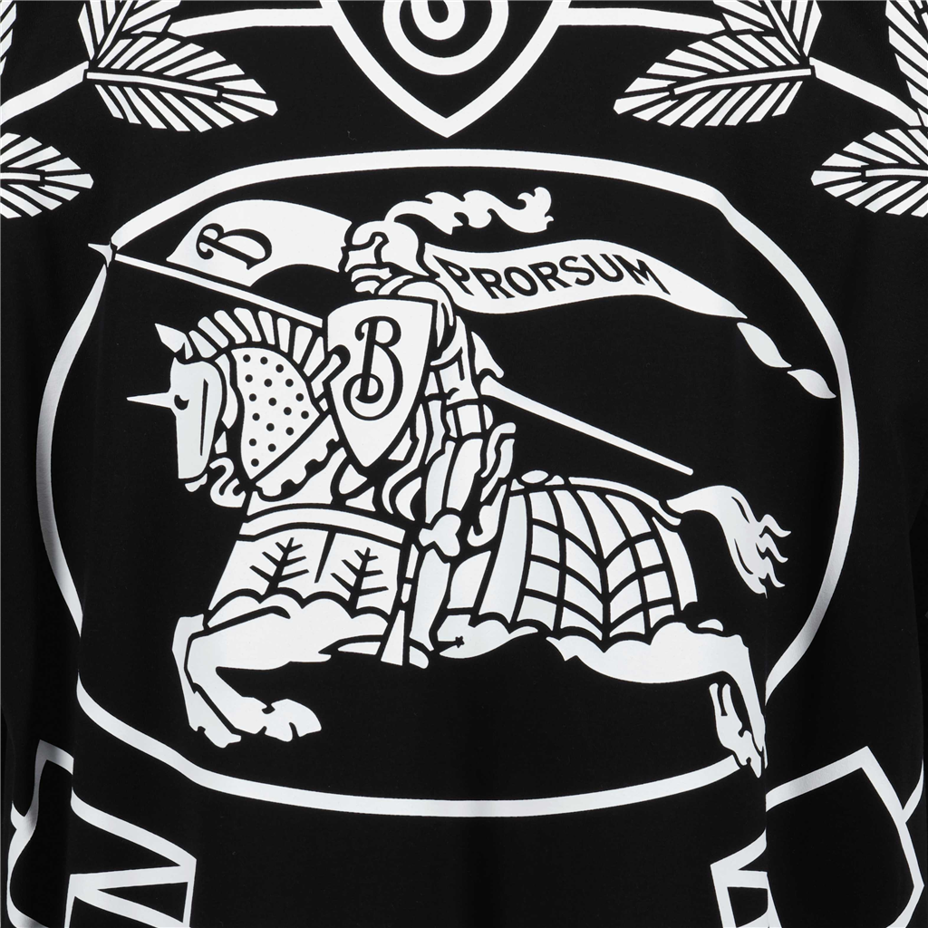 T-shirts T-shirt Rutherford Burberry Noir Homme