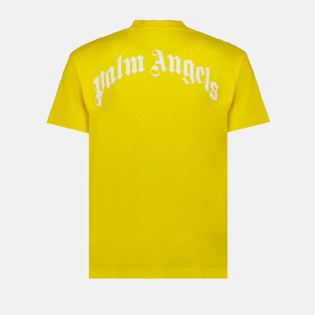 T-shirts T-shirt Broken Palm Palm Angels Jaune Homme