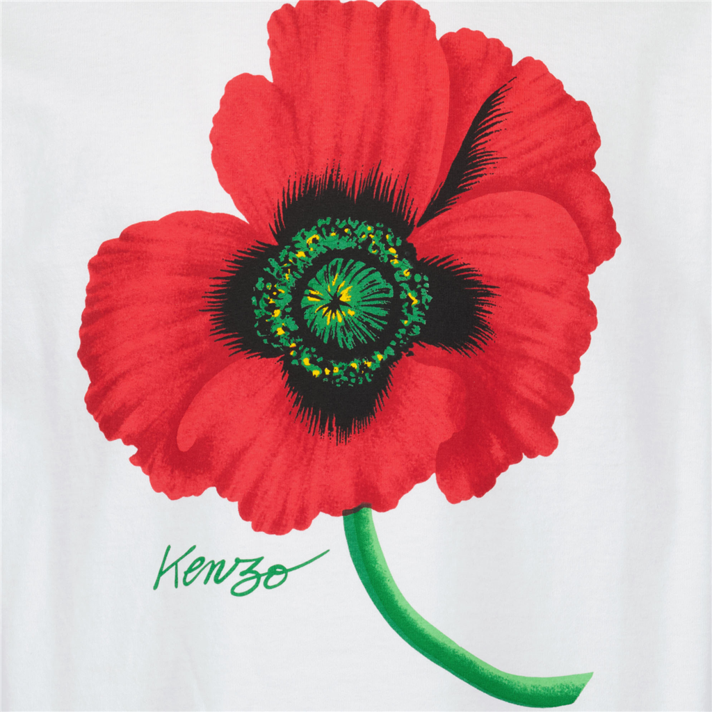 T-shirts Kenzo Poppy T-shirt Kenzo White Man