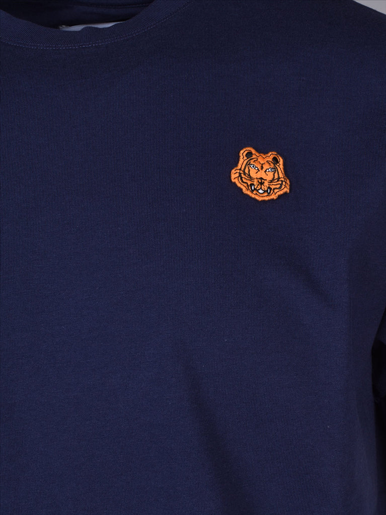 T-shirts Embroidered logo T-shirt Kenzo Blue Man