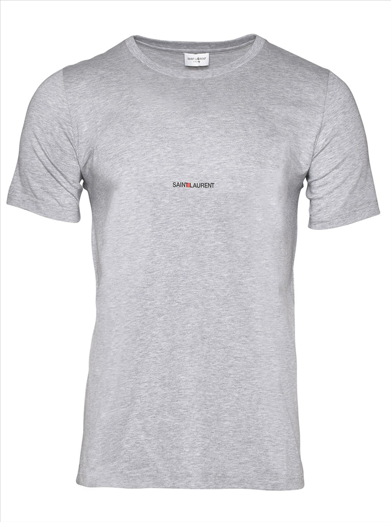 Camisetas T-shirt logo Saint Laurent Gris Homme