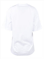 Sweatshirts T-shirt logo lamé MSGM Blanc Femme