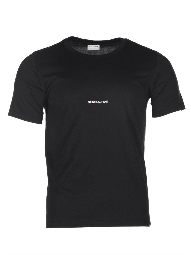 T-Shirts Logo T-Shirt Saint Laurent Schwarz Homme