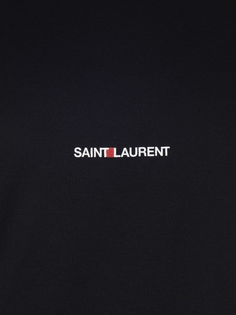 T-Shirts Logo T-Shirt Saint Laurent Schwarz Homme