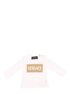 Clothing Printed long-sleeved T-shirt Versace White Kids