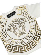 Clothing Medusa lamé T-shirt Versace White Kids
