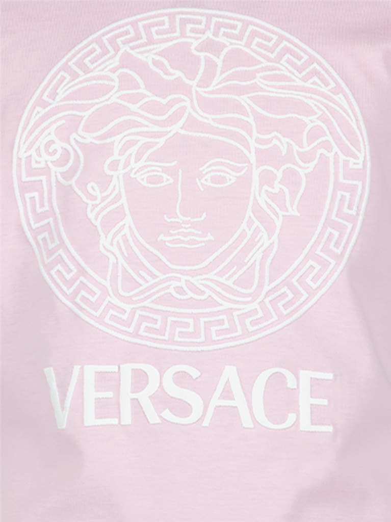Vêtements T-shirt Medusa Greca Versace Rose Enfants