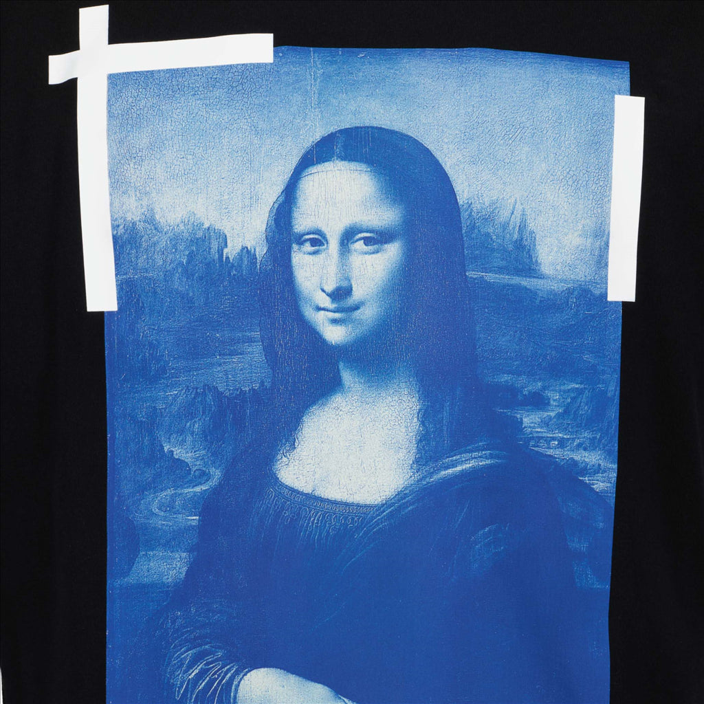 T-Shirts T-shirt Monalisa Off-White Schwarz Homme