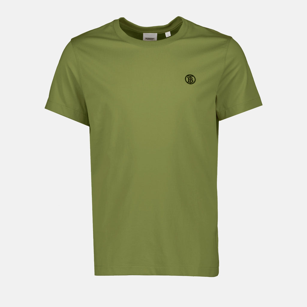 T-shirts T-shirt monogram Burberry Vert Homme