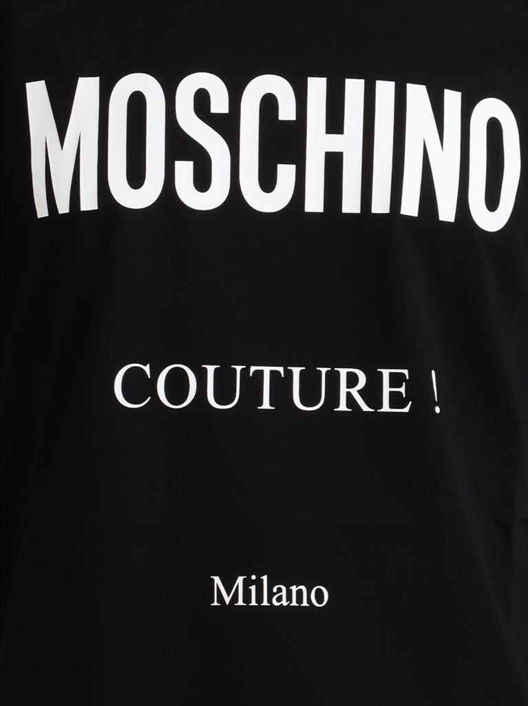 T-Shirts T-shirt Moschino Couture Milano Moschino Schwarz Homme