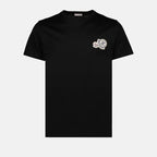T-shirts T-shirt à logo double Moncler Noir Homme