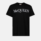 T-shirts Logo T-shirt Alexander McQueen Black Man