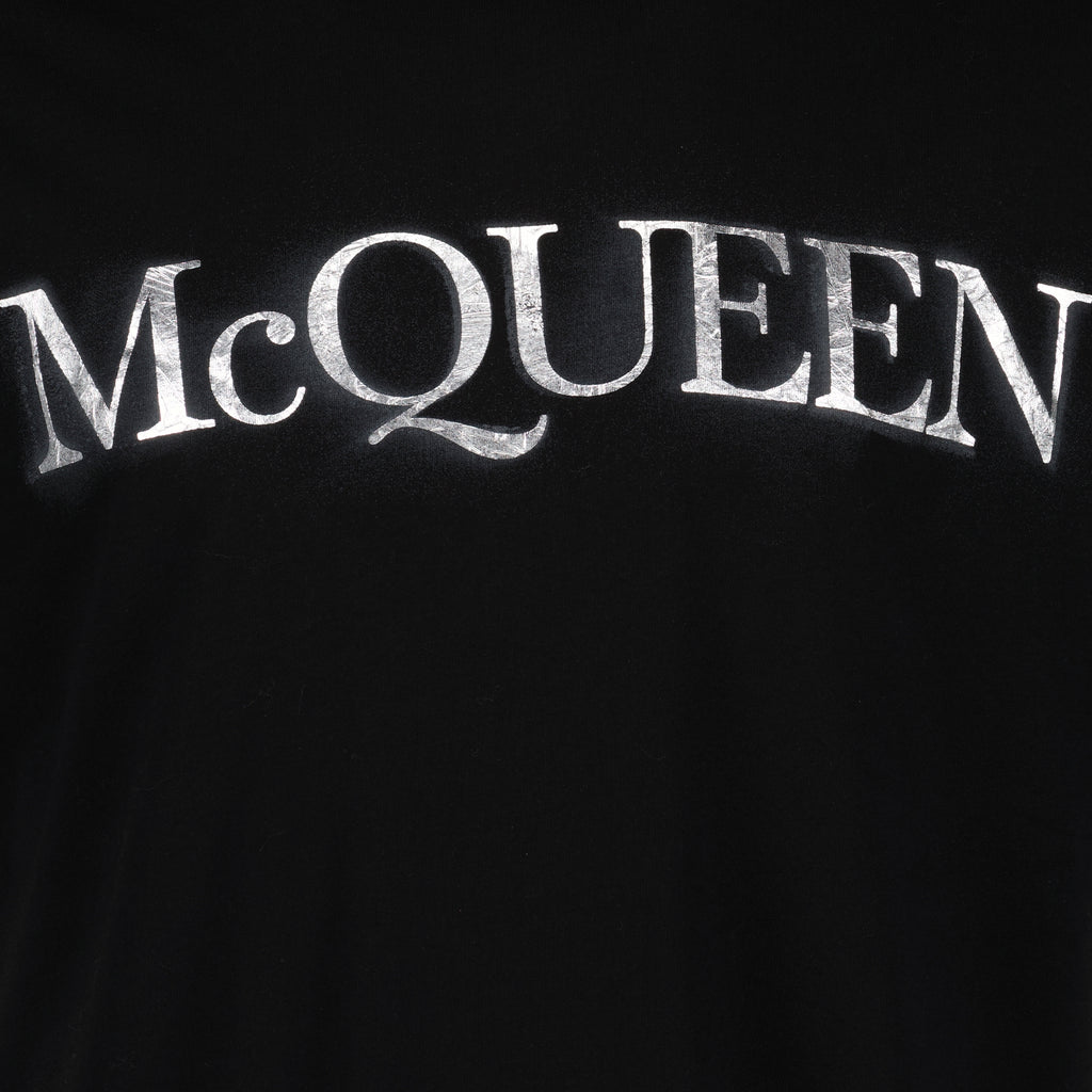T-shirts Logo T-shirt Alexander McQueen Black Man