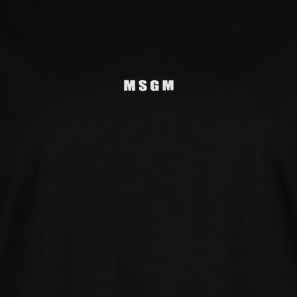 T-Shirts T-shirt à logo MSGM Schwarz Femme