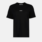 T-Shirts T-shirt à logo MSGM Schwarz Femme