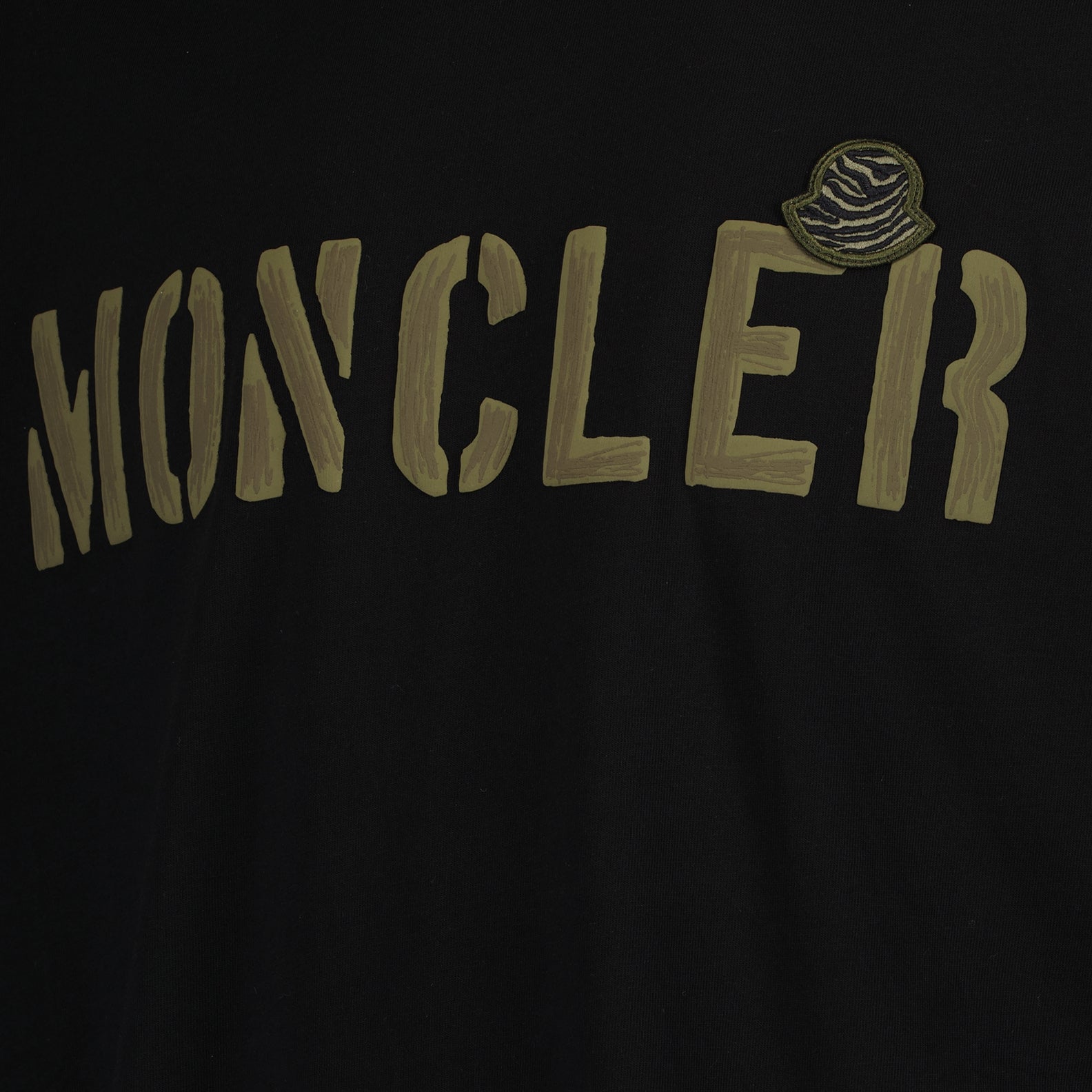 T-Shirts T-shirt à logos Moncler Schwarz Homme