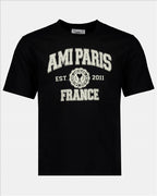 T-shirts T-shirt Ami Paris France Ami PARIS Noir Homme
