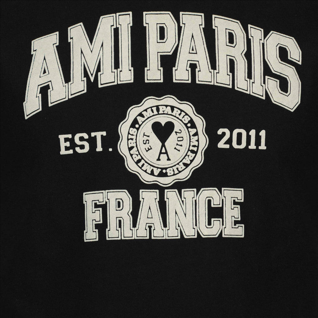 T-shirts T-shirt Ami Paris France Ami PARIS Noir Homme