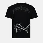 T-shirts Broken Shark T-shirt Palm Angels Black Man