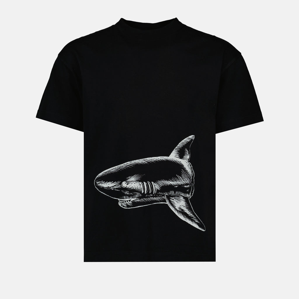 T-shirts Broken Shark T-shirt Palm Angels Black Man