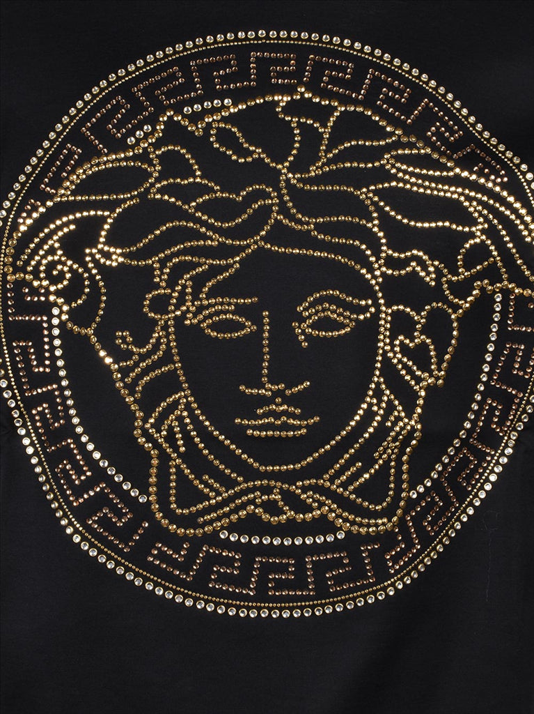 Camicie T-shirt Medusa strass Versace Nero Homme