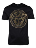 Camicie T-shirt Medusa strass Versace Nero Homme