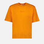 T-shirt T-shirt à logo brodé Moschino Arancia Homme