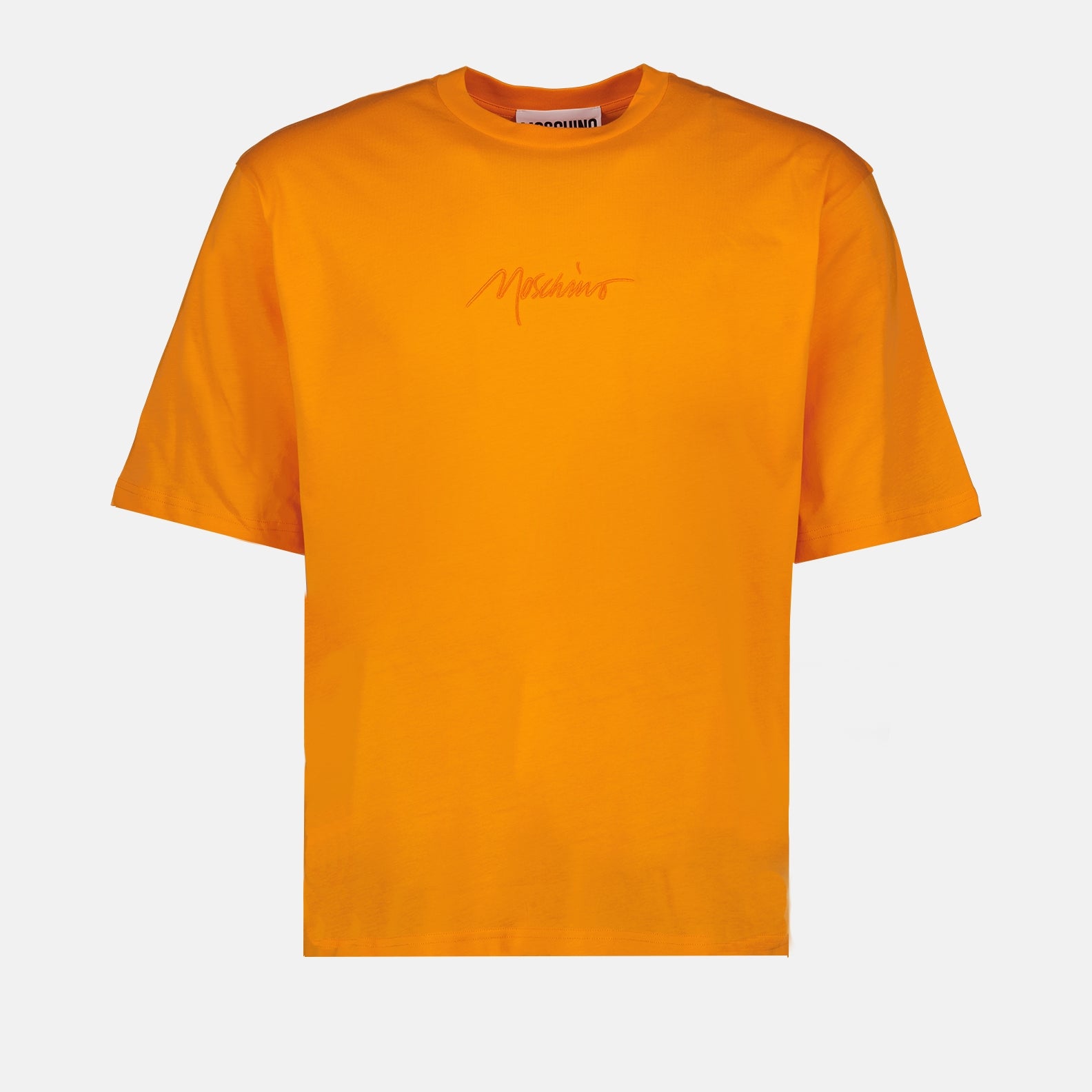 T-shirt T-shirt à logo brodé Moschino Arancia Homme