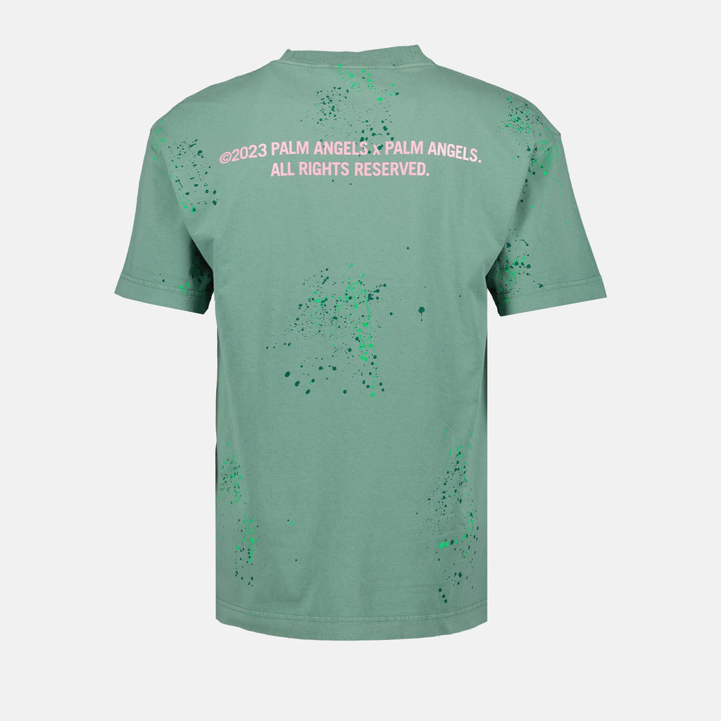 티셔츠 T-shirt painted pxp Palm Angels 녹색 Homme