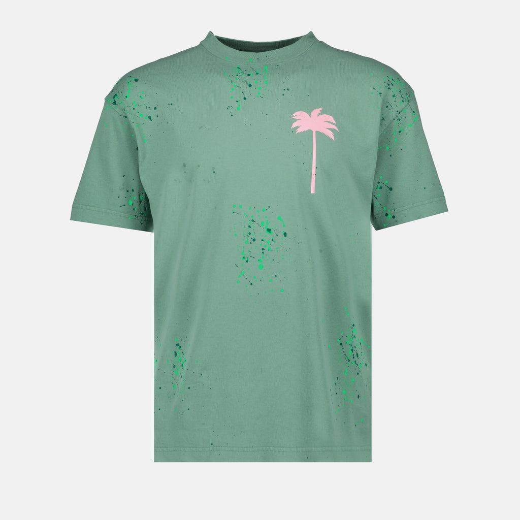 티셔츠 T-shirt painted pxp Palm Angels 녹색 Homme