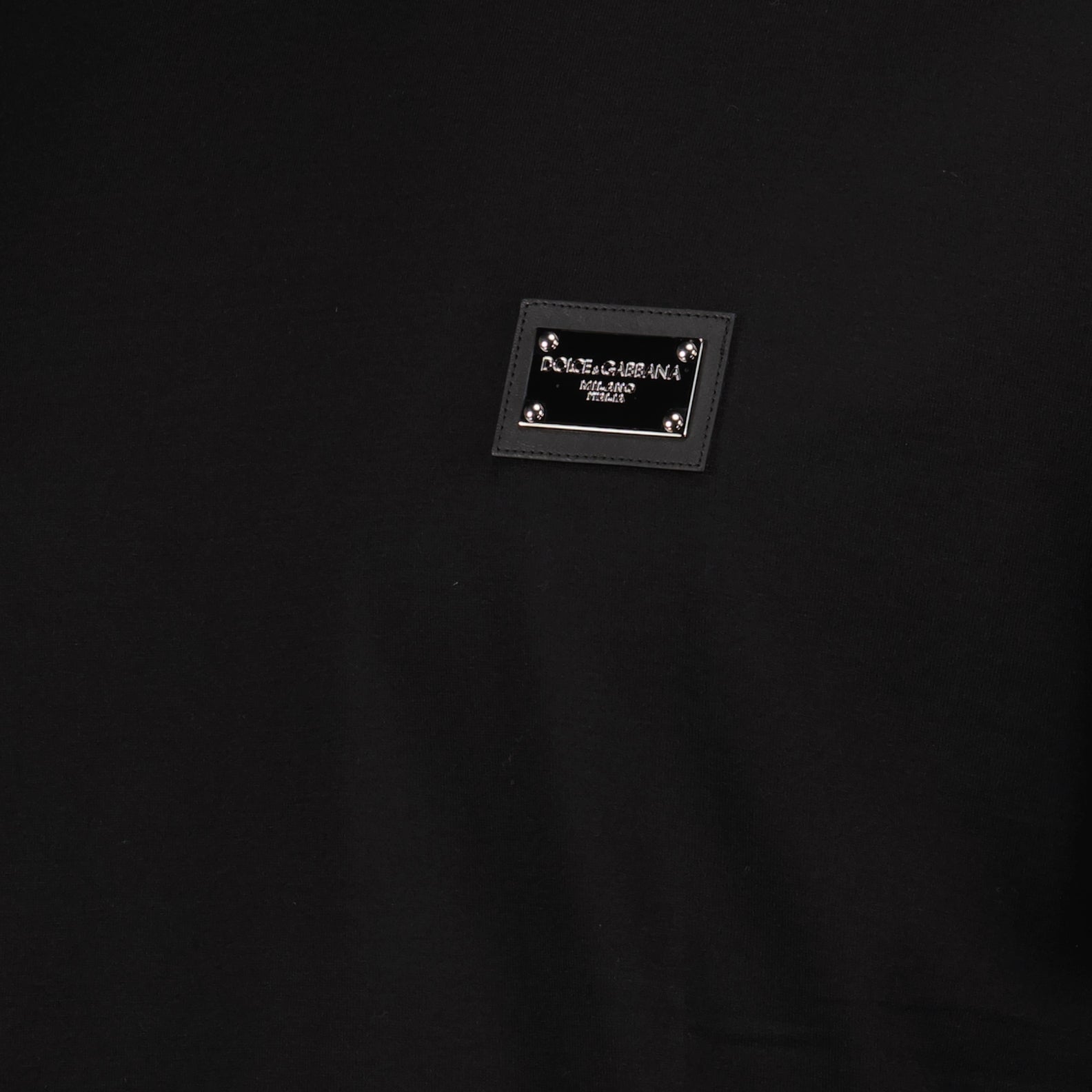 T-shirts T-shirt plaque à logo Dolce & Gabbana Noir Homme
